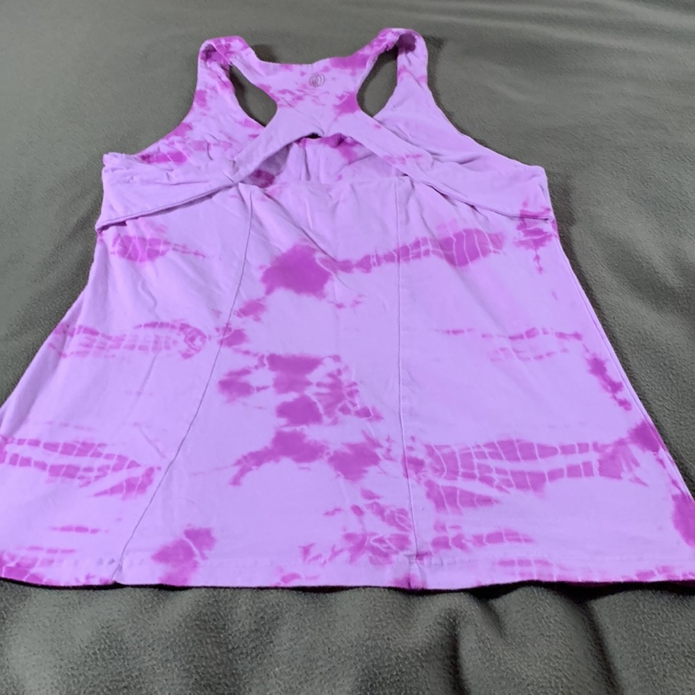 Balance Collection purple tie dye workout top.  Size XL - Picture 3 of 4